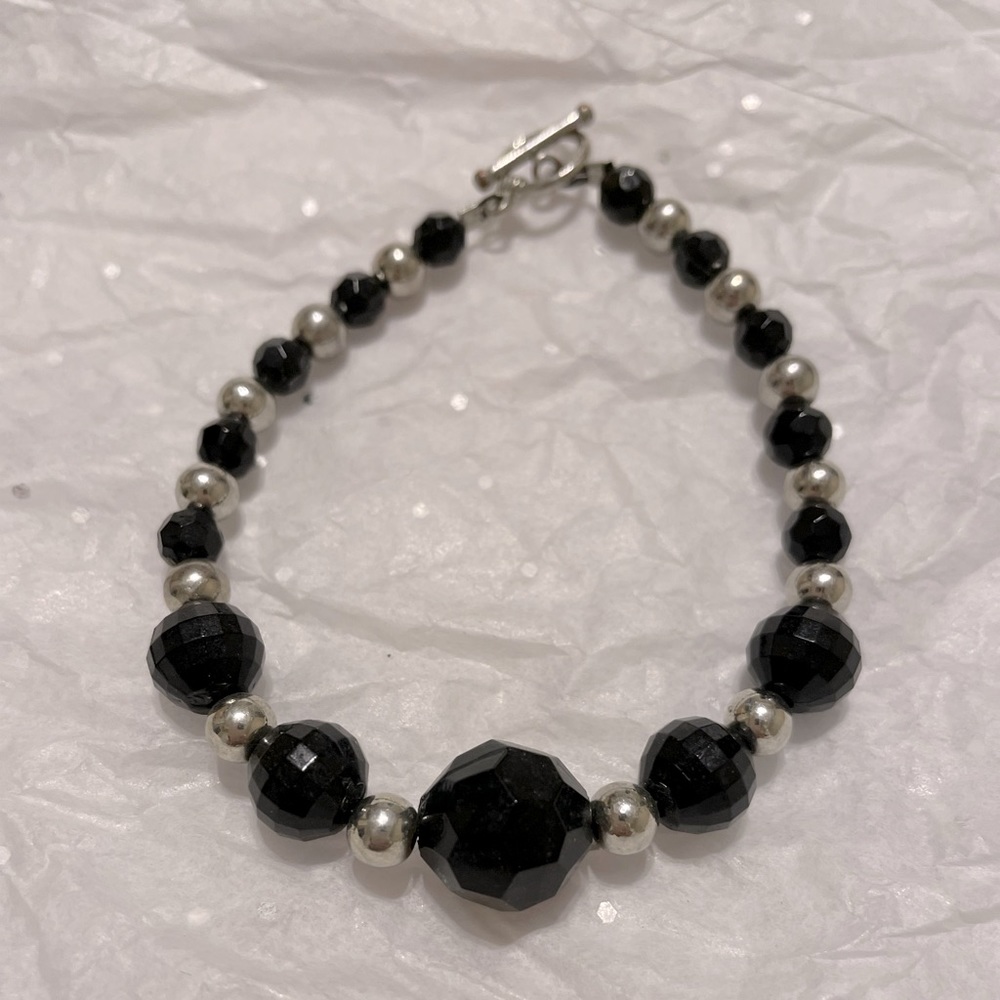 Black stone bracelet